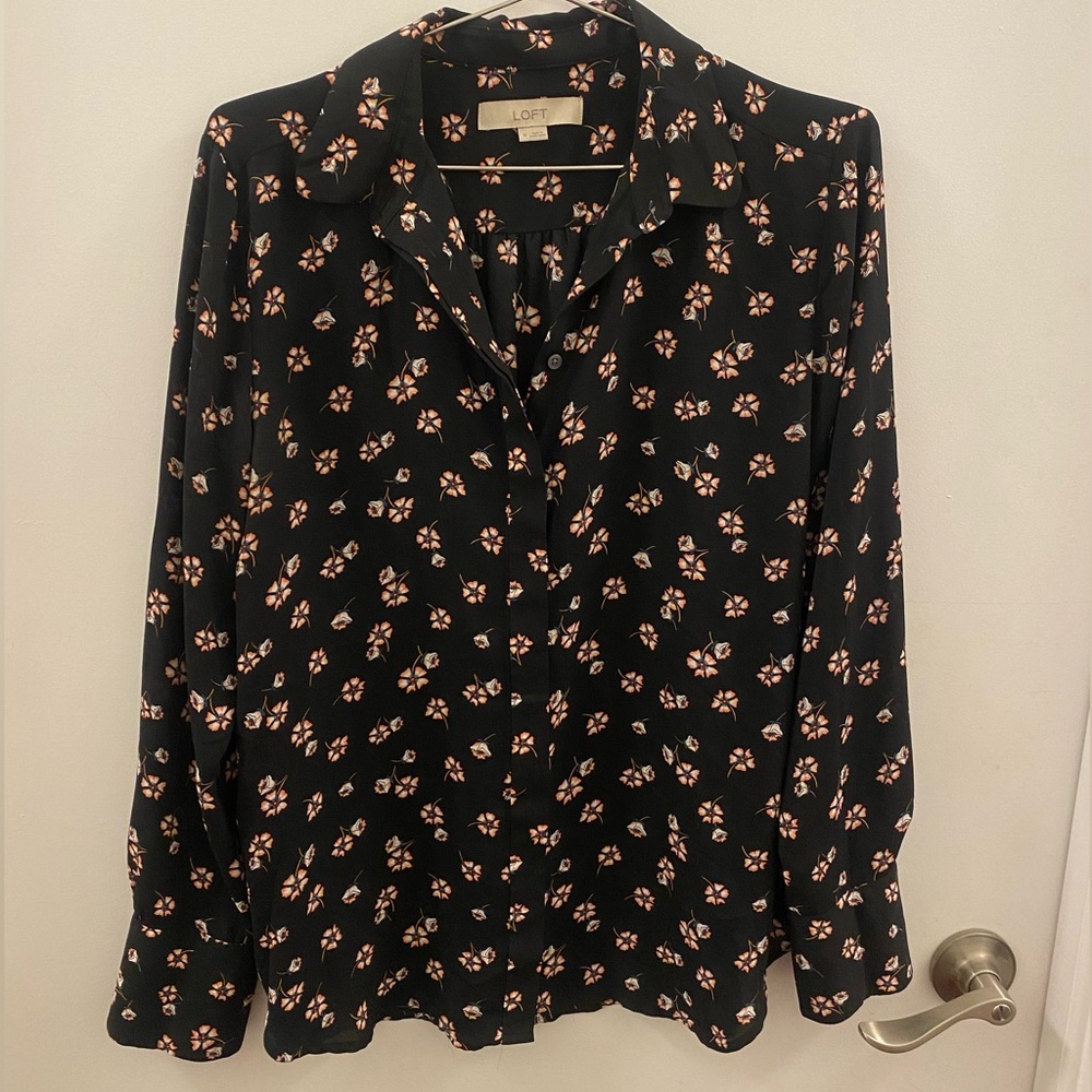 Floral Button Down Blouse